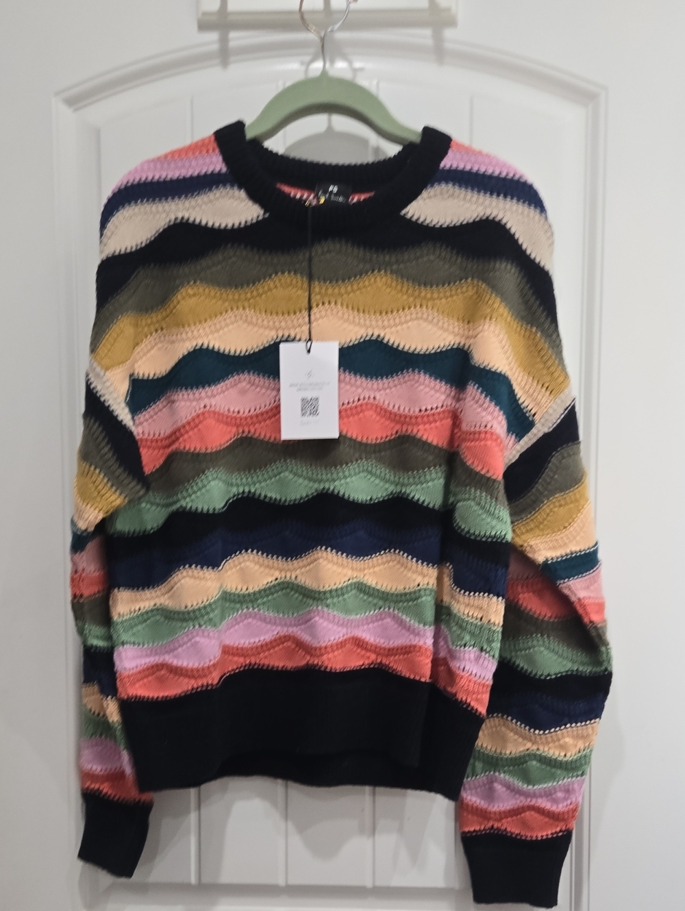 Paul Smith Multicolor Wave Stripe Crewneck Sweater